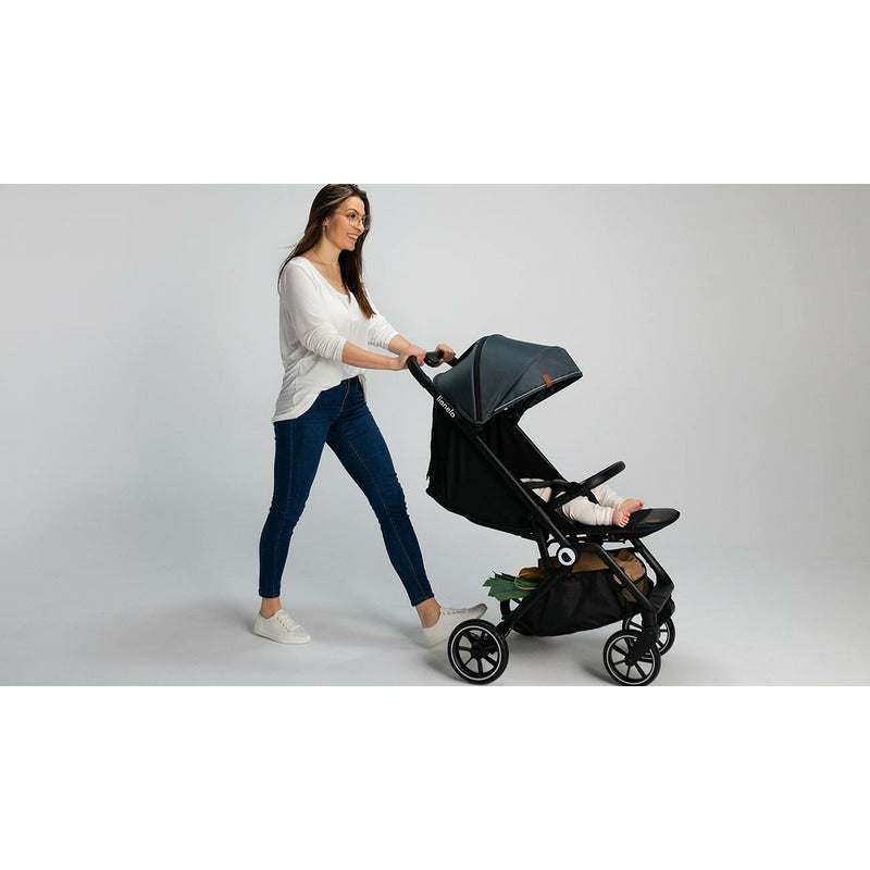 Carucior sport, Lionelo, Cloe, Cu accesorii, Cadru din aluminiu, Pana la 22 kg, Usor, Pliere compacta pentru avion, cu o singura mana, Ideal pentru toate tipurile de suprafete, 6 luni+, Verde Smarald - gogobaby.ro