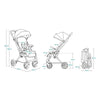 Carucior sport, Lionelo, Cloe, Golden Moments, Editie limitata, Cu accesorii, Cadru din aluminiu, Pana la 22 kg, Usor, Pliere compacta pentru avion, cu o singura mana, Ideal pentru toate tipurile de suprafete, 6 luni+, Negru