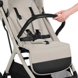 Carucior sport, Lionelo, Cloe Plus, Cu accesorii, Cadru din aluminiu, Pana la 22 kg, Usor, Pliere compacta pentru avion, cu o singura mana, Ideal pentru toate tipurile de suprafete, 6 luni+, Bej