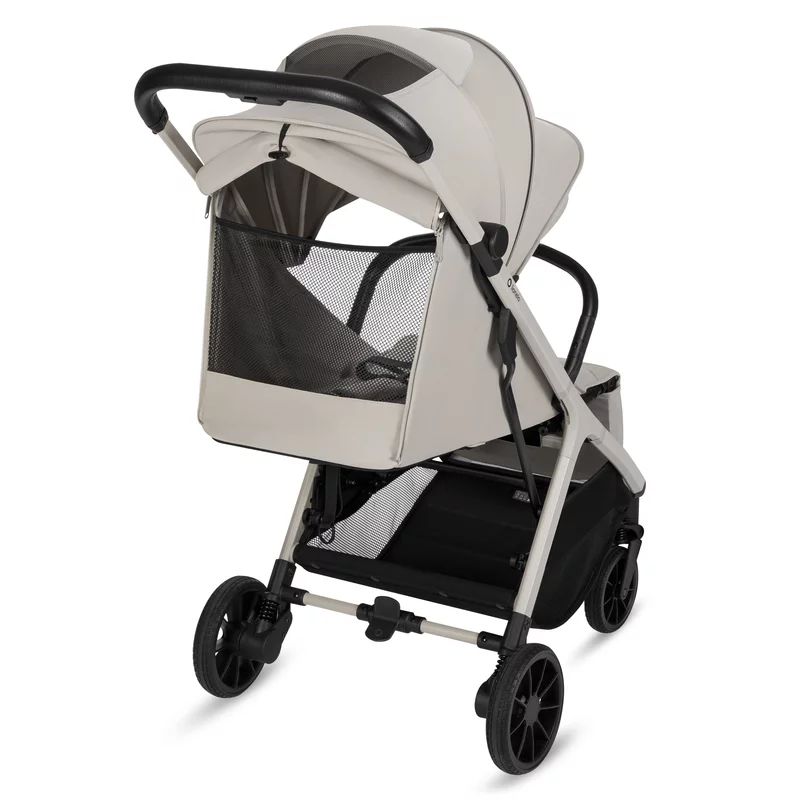 Carucior sport, Lionelo, Cloe Plus, Cu accesorii, Cadru din aluminiu, Pana la 22 kg, Usor, Pliere compacta pentru avion, cu o singura mana, Ideal pentru toate tipurile de suprafete, 6 luni+, Bej
