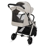 Carucior sport, Lionelo, Cloe Plus, Cu accesorii, Cadru din aluminiu, Pana la 22 kg, Usor, Pliere compacta pentru avion, cu o singura mana, Ideal pentru toate tipurile de suprafete, 6 luni+, Bej