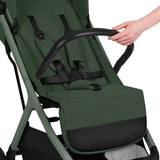 Carucior sport, Lionelo, Cloe Plus, Cu accesorii, Cadru din aluminiu, Pana la 22 kg, Usor, Pliere compacta pentru avion, cu o singura mana, Ideal pentru toate tipurile de suprafete, 6 luni+, Verde