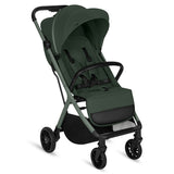 Carucior sport, Lionelo, Cloe Plus, Cu accesorii, Cadru din aluminiu, Pana la 22 kg, Usor, Pliere compacta pentru avion, cu o singura mana, Ideal pentru toate tipurile de suprafete, 6 luni+, Verde