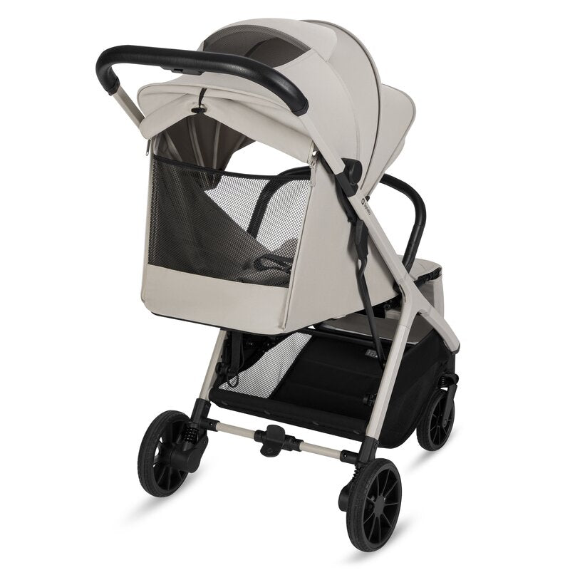 Carucior sport, Lionelo, Cloe Plus, Cu accesorii, Cadru din aluminiu, Pana la 22 kg, Usor, Pliere compacta pentru avion, cu o singura mana, Ideal pentru toate tipurile de suprafete, 6 luni+, Bej