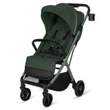 Carucior sport, Lionelo, Cloe Plus, Cu accesorii, Cadru din aluminiu, Pana la 22 kg, Usor, Pliere compacta pentru avion, cu o singura mana, Ideal pentru toate tipurile de suprafete, 6 luni+, Verde