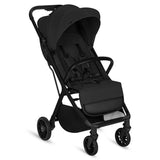 Carucior sport, Lionelo, Cloe Plus, Cu accesorii, Cadru din aluminiu, Pana la 22 kg, Usor, Pliere compacta pentru avion, cu o singura mana, Ideal pentru toate tipurile de suprafete, 6 luni+, Negru