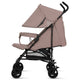 Carucior sport, Lionelo, Elia, Cu plasa de tantari, Suport de picioare reglabil, Spatar ajustabil in 4 pozitii, Capotina XXL, Pliere tip umbrela, Capacitate 15 kg, 6 luni+, EN 1888, Bej Taupe