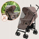 Carucior sport, Lionelo, Elia, Cu plasa de tantari, Suport de picioare reglabil, Spatar ajustabil in 4 pozitii, Capotina XXL, Pliere tip umbrela, Capacitate 15 kg, 6 luni+, EN 1888, Bej Taupe