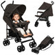 Carucior sport, Lionelo, Elia, Cu plasa de tantari, Suport de picioare reglabil, Spatar ajustabil in 4 pozitii, Capotina XXL, Pliere tip umbrela, Capacitate 15 kg, 6 luni+, EN 1888, Maro