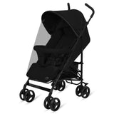 Carucior sport, Lionelo, Elia, Cu plasa de tantari, Suport de picioare reglabil, Spatar ajustabil in 4 pozitii, Capotina XXL, Pliere tip umbrela, Capacitate 15 kg, 6 luni+, EN 1888, Negru