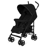 Carucior sport, Lionelo, Elia, Cu plasa de tantari, Suport de picioare reglabil, Spatar ajustabil in 4 pozitii, Capotina XXL, Pliere tip umbrela, Capacitate 15 kg, 6 luni+, EN 1888, Negru