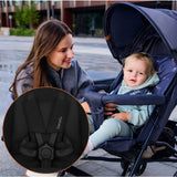 Carucior sport, Lionelo, Elia, Cu plasa de tantari, Suport de picioare reglabil, Spatar ajustabil in 4 pozitii, Capotina XXL, Pliere tip umbrela, Capacitate 15 kg, 6 luni+, EN 1888, Negru
