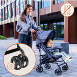 Carucior sport, Lionelo, Elia, Cu plasa de tantari, Suport de picioare reglabil, Spatar ajustabil in 4 pozitii, Capotina XXL, Pliere tip umbrela, Capacitate 15 kg, 6 luni+, EN 1888, Negru
