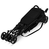 Carucior sport, Lionelo, Elia, Cu plasa de tantari, Suport de picioare reglabil, Spatar ajustabil in 4 pozitii, Capotina XXL, Pliere tip umbrela, Capacitate 15 kg, 6 luni+, EN 1888, Negru