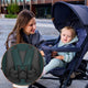 Carucior sport, Lionelo, Elia, Cu plasa de tantari, Suport de picioare reglabil, Spatar ajustabil in 4 pozitii, Capotina XXL, Pliere tip umbrela, Capacitate 15 kg, 6 luni+, EN 1888, Verde grafit