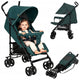 Carucior sport, Lionelo, Elia, Cu plasa de tantari, Suport de picioare reglabil, Spatar ajustabil in 4 pozitii, Capotina XXL, Pliere tip umbrela, Capacitate 15 kg, 6 luni+, EN 1888, Verde grafit
