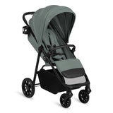 Carucior sport, Lionelo, Emerald, Pliere cu o mana, Copertina XXL UPF50+, Spatar reglabil, Suspensie completa, Roti EVA, 6- 48 luni, Pana la 22 kg, Verde