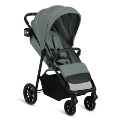 Carucior sport, Lionelo, Emerald, Pliere cu o mana, Copertina XXL UPF50+, Spatar reglabil, Suspensie completa, Roti EVA, 6- 48 luni, Pana la 22 kg, Verde