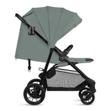 Carucior sport, Lionelo, Emerald, Pliere cu o mana, Copertina XXL UPF50+, Spatar reglabil, Suspensie completa, Roti EVA, 6- 48 luni, Pana la 22 kg, Verde