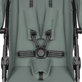 Carucior sport, Lionelo, Emerald, Pliere cu o mana, Copertina XXL UPF50+, Spatar reglabil, Suspensie completa, Roti EVA, 6- 48 luni, Pana la 22 kg, Verde