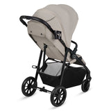 Carucior sport, Lionelo, Emerald, Pliere cu o mana, Copertina XXL UPF50+, Spatar reglabil, Suspensie completa, Roti EVA, 6- 48 luni, Pana la 22 kg, Bej