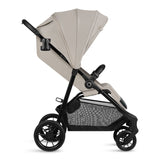 Carucior sport, Lionelo, Emerald, Pliere cu o mana, Copertina XXL UPF50+, Spatar reglabil, Suspensie completa, Roti EVA, 6- 48 luni, Pana la 22 kg, Bej
