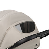 Carucior sport, Lionelo, Emerald, Pliere cu o mana, Copertina XXL UPF50+, Spatar reglabil, Suspensie completa, Roti EVA, 6- 48 luni, Pana la 22 kg, Bej