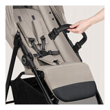 Carucior sport, Lionelo, Emerald, Pliere cu o mana, Copertina XXL UPF50+, Spatar reglabil, Suspensie completa, Roti EVA, 6- 48 luni, Pana la 22 kg, Bej