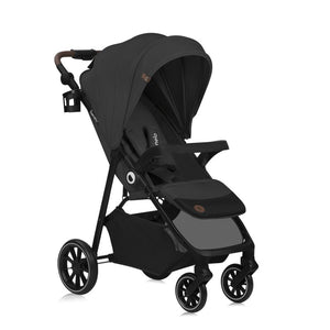 Carucior sport, Lionelo, Emma One, Cu tavita, Suport pahar, Plasa de tantari, Roti EVA, Maner reglabil, Pana la 22 kg, 6 luni+, Conform cu EN1888-1, Gri
