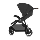 Carucior sport, Lionelo, Emma One, Cu tavita, Suport pahar, Plasa de tantari, Roti EVA, Maner reglabil, Pana la 22 kg, 6 luni+, Conform cu EN1888-1, Gri