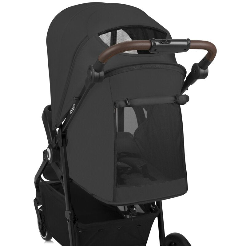 Carucior sport, Lionelo, Emma One, Cu tavita, Suport pahar, Plasa de tantari, Roti EVA, Maner reglabil, Pana la 22 kg, 6 luni+, Conform cu EN1888-1, Gri - gogobaby.ro