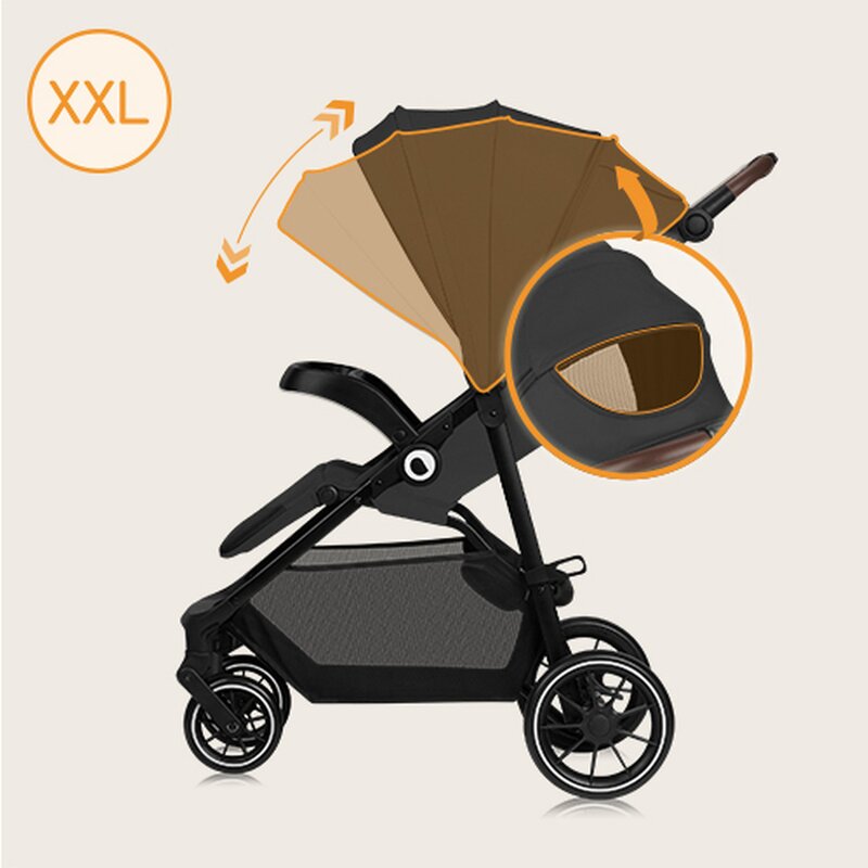 Carucior sport, Lionelo, Emma One, Cu tavita, Suport pahar, Plasa de tantari, Roti EVA, Maner reglabil, Pana la 22 kg, 6 luni+, Conform cu EN1888-1, Gri - gogobaby.ro