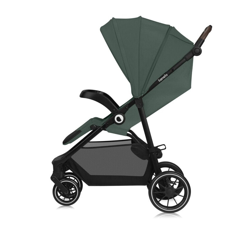 Carucior sport, Lionelo, Emma One, Cu tavita, Suport pahar, Plasa de tantari, Roti EVA, Maner reglabil, Pana la 22 kg, 6 luni+, Conform cu EN1888-1, Verde - gogobaby.ro