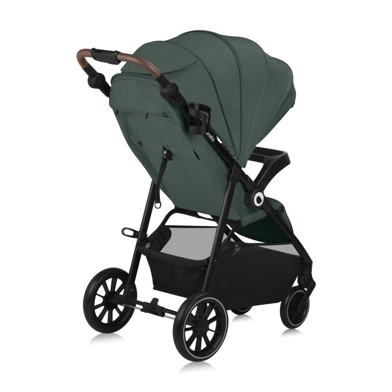 Carucior sport, Lionelo, Emma One, Cu tavita, Suport pahar, Plasa de tantari, Roti EVA, Maner reglabil, Pana la 22 kg, 6 luni+, Conform cu EN1888-1, Verde