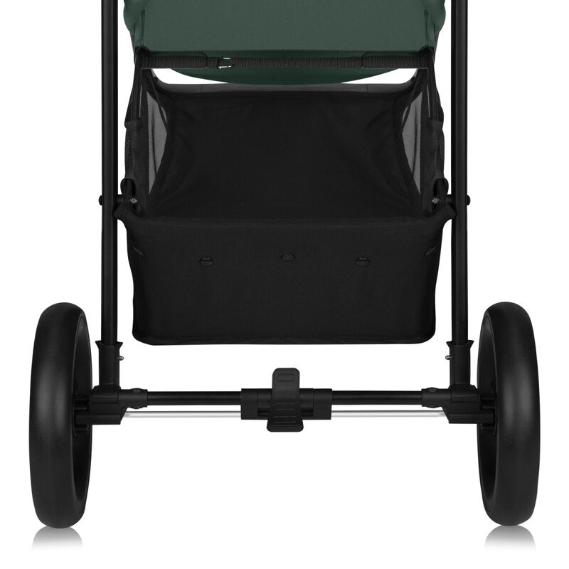 Carucior sport, Lionelo, Emma One, Cu tavita, Suport pahar, Plasa de tantari, Roti EVA, Maner reglabil, Pana la 22 kg, 6 luni+, Conform cu EN1888-1, Verde