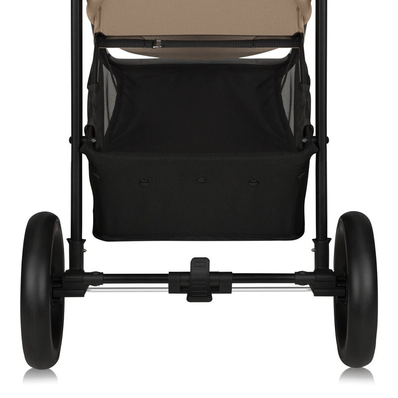 Carucior sport, Lionelo, Emma One, Cu tavita, Suport pahar, Plasa de tantari, Roti EVA, Maner reglabil, Pana la 22 kg, 6 luni+, Conform cu EN1888-1, Bej