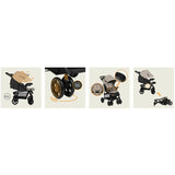Carucior sport, Lionelo, Emma Plus, Cu tavita, 2 Suporturi pentru pahar, Geanta accesorii, Conform cu standardul european de securitate EN1888-1, Bej