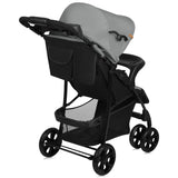 Carucior sport, Lionelo, Emma Plus, Cu tavita, 2 Suporturi pentru pahar, Geanta accesorii, Conform cu standardul european de securitate EN1888-1, Gri