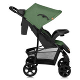 Carucior sport, Lionelo, Emma Plus, Cu tavita, 2 Suporturi pentru pahar, Geanta accesorii, Conform cu standardul european de securitate EN1888-1, Verde