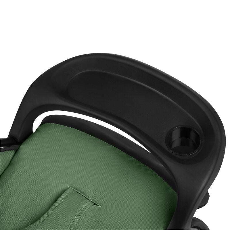 Carucior sport, Lionelo, Emma Plus, Cu tavita, 2 Suporturi pentru pahar, Geanta accesorii, Conform cu standardul european de securitate EN1888-1, Verde - gogobaby.ro