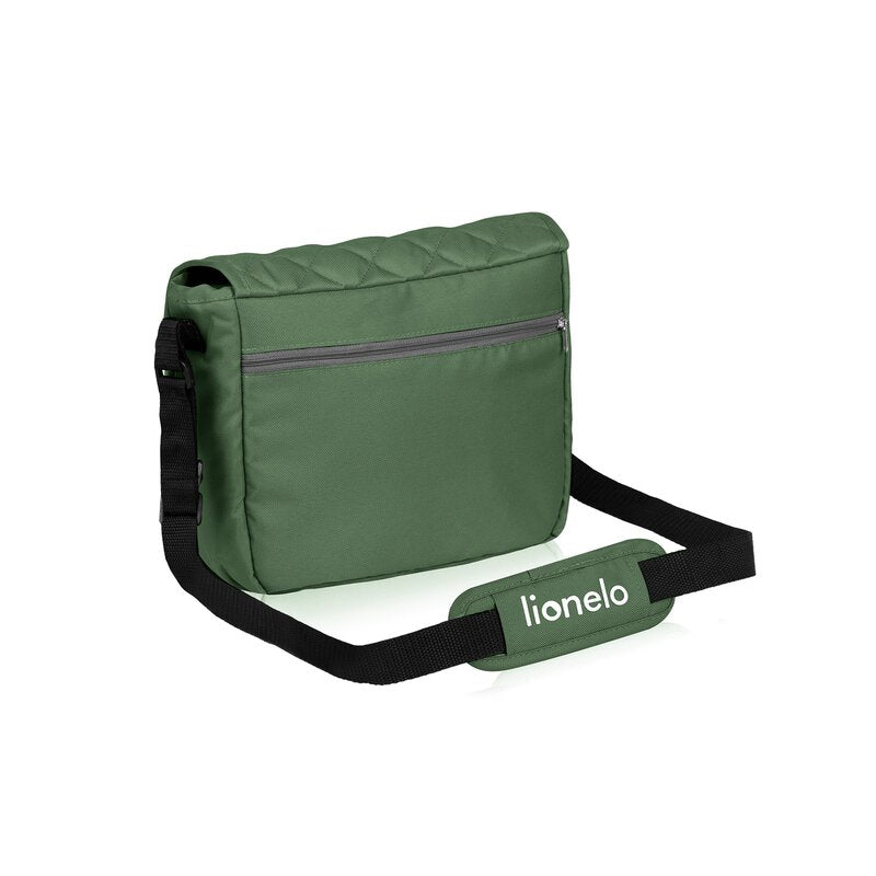 Carucior sport, Lionelo, Emma Plus, Cu tavita, 2 Suporturi pentru pahar, Geanta accesorii, Conform cu standardul european de securitate EN1888-1, Verde - gogobaby.ro