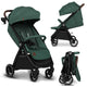 Carucior sport, Lionelo, Ingrid, Capotina impermeabila cu filtru UPF50+, Pana la 22 Kg, Spatar reglabil in 3 pozitii, Include suport pahar si plasa de tantari, Sistem pentru pliere automata, 6 luni+, Verde