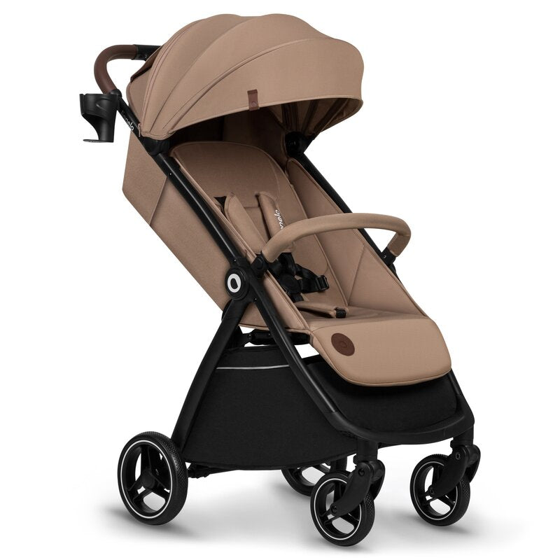 Carucior sport, Lionelo, Ingrid, Capotina impermeabila cu filtru UPF50+, Pana la 22 Kg, Spatar reglabil in 3 pozitii, Include suport pahar si plasa de tantari, Sistem pentru pliere automata, 6 luni+, Bej - gogobaby.ro