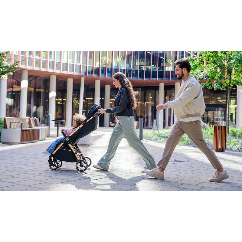 Carucior sport, Lionelo, Ingrid, Capotina impermeabila cu filtru UPF50+, Pana la 22 Kg, Spatar reglabil in 3 pozitii, Include suport pahar si plasa de tantari, Sistem pentru pliere automata, 6 luni+, Bej - gogobaby.ro