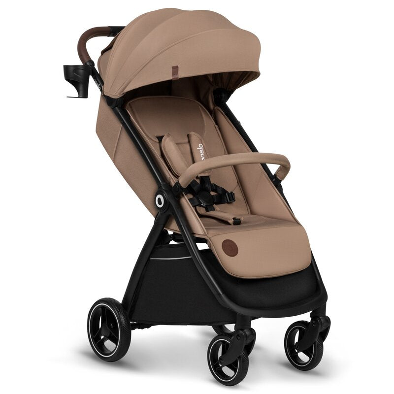 Carucior sport, Lionelo, Ingrid, Capotina impermeabila cu filtru UPF50+, Pana la 22 Kg, Spatar reglabil in 3 pozitii, Include suport pahar si plasa de tantari, Sistem pentru pliere automata, 6 luni+, Bej - gogobaby.ro