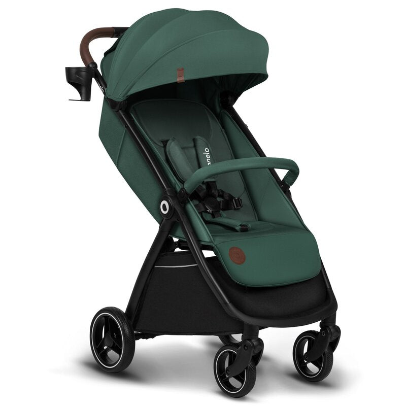 Carucior sport, Lionelo, Ingrid, Capotina impermeabila cu filtru UPF50+, Pana la 22 Kg, Spatar reglabil in 3 pozitii, Include suport pahar si plasa de tantari, Sistem pentru pliere automata, 6 luni+, Verde - gogobaby.ro