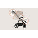 Carucior sport, Lionelo, Iva, Sustine 22 kg, 6 luni+, Capotina mare, Impermeabila, Protectie SPF 50+, 3 pozitii inclinare spatar, 8 pozitii inclinare suport picioare, 5 pozitii reglare maner, Include plasa de tantari si suport pentru biberon, Bej