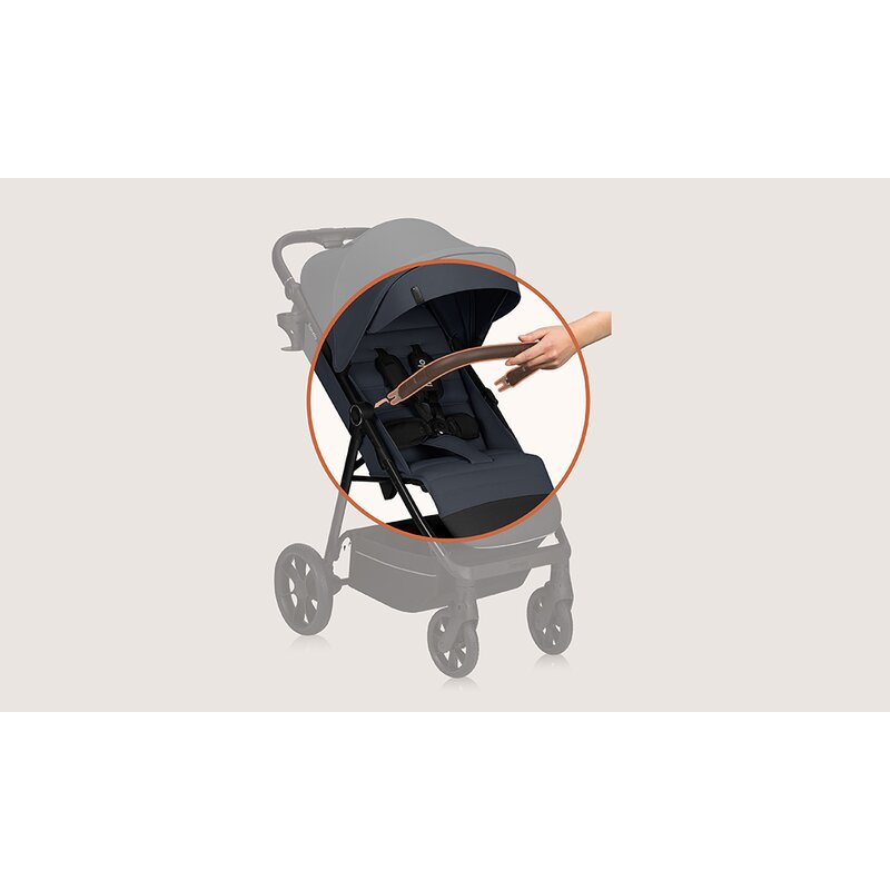 Carucior sport, Lionelo, Iva, Sustine 22 kg, 6 luni+, Capotina mare, Impermeabila, Protectie SPF 50+, 3 pozitii inclinare spatar, 8 pozitii inclinare suport picioare, 5 pozitii reglare maner, Include plasa de tantari si suport pentru biberon, Gri