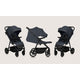 Carucior sport, Lionelo, Iva, Sustine 22 kg, 6 luni+, Capotina mare, Impermeabila, Protectie SPF 50+, 3 pozitii inclinare spatar, 8 pozitii inclinare suport picioare, 5 pozitii reglare maner, Include plasa de tantari si suport pentru biberon, Gri
