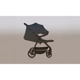 Carucior sport, Lionelo, Iva, Sustine 22 kg, 6 luni+, Capotina mare, Impermeabila, Protectie SPF 50+, 3 pozitii inclinare spatar, 8 pozitii inclinare suport picioare, 5 pozitii reglare maner, Include plasa de tantari si suport pentru biberon, Gri